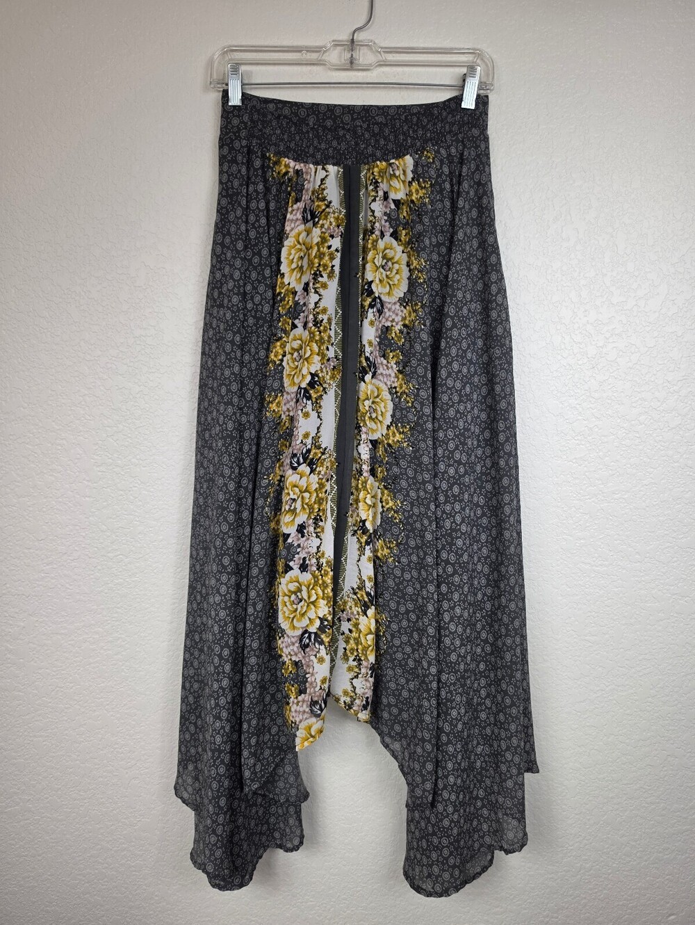 Free People Black Floral Handkerchief Skirt Extra Small - Picture 4 of 4